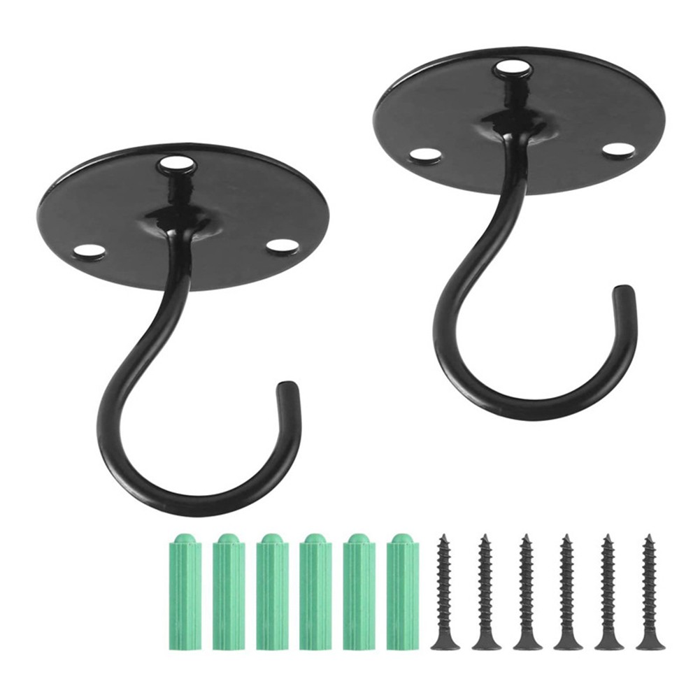 Balcony Plant Hooks Iron – Space Efficient Outdoor Hanging Brackets 6.8in H