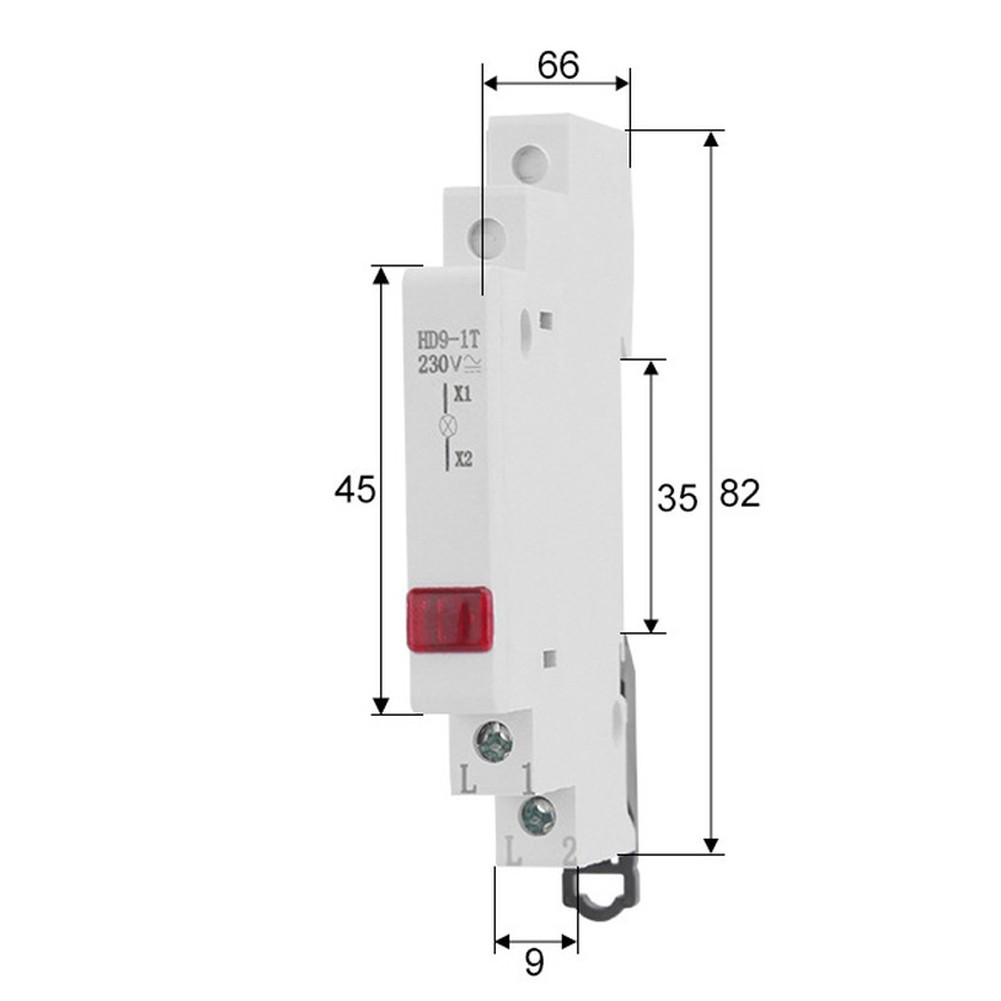 DIN Rail LED Signal Fire-resistant Insulation High-temperature Resistant