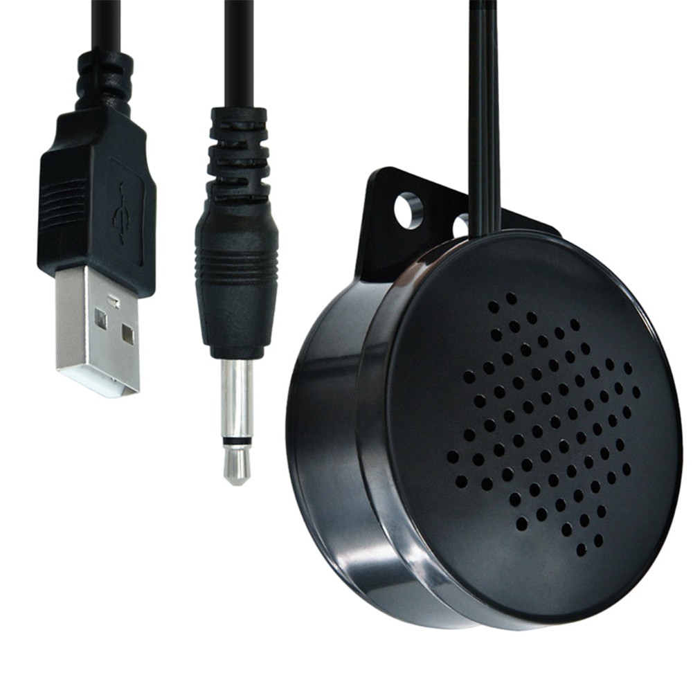 Black Voice Playback Module Speaker USB 5V Powered 1W Output for Laptop Use