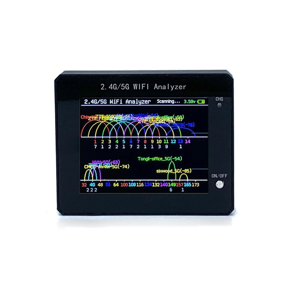 Compact WiFi Signal Tester with Built in 600mAh and LED Indicators
