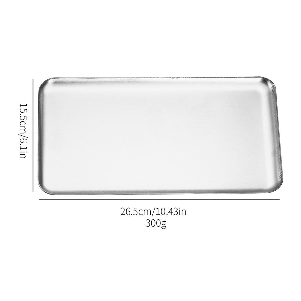 Stainless Steel Food Tray Lightweight Strong for Travel Camping Picnic Setup