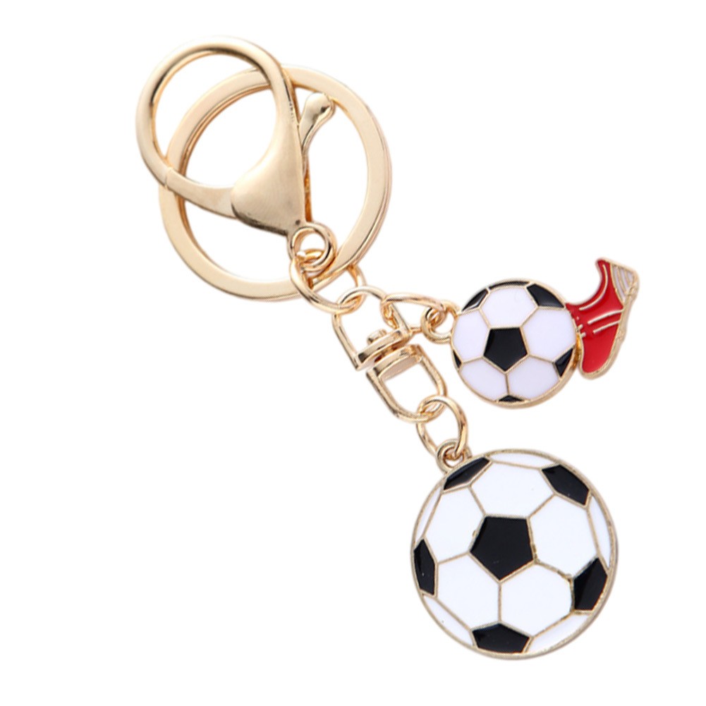 Keychain Soccer Ball Pendant Made of Iron for Fan Gifts and Collections