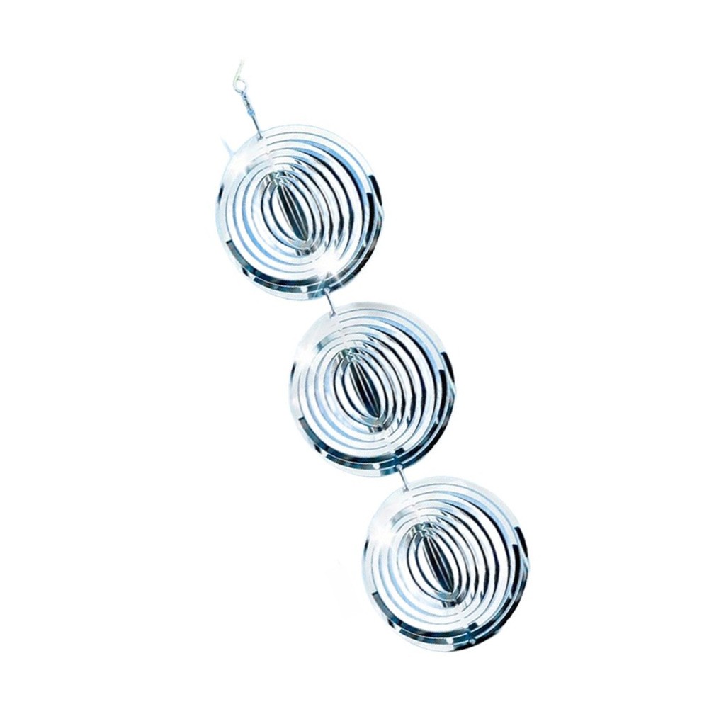 Rust Proof Reflective Pigeon Deterrent Wind Chime Stainless Steel 10 cm Silver