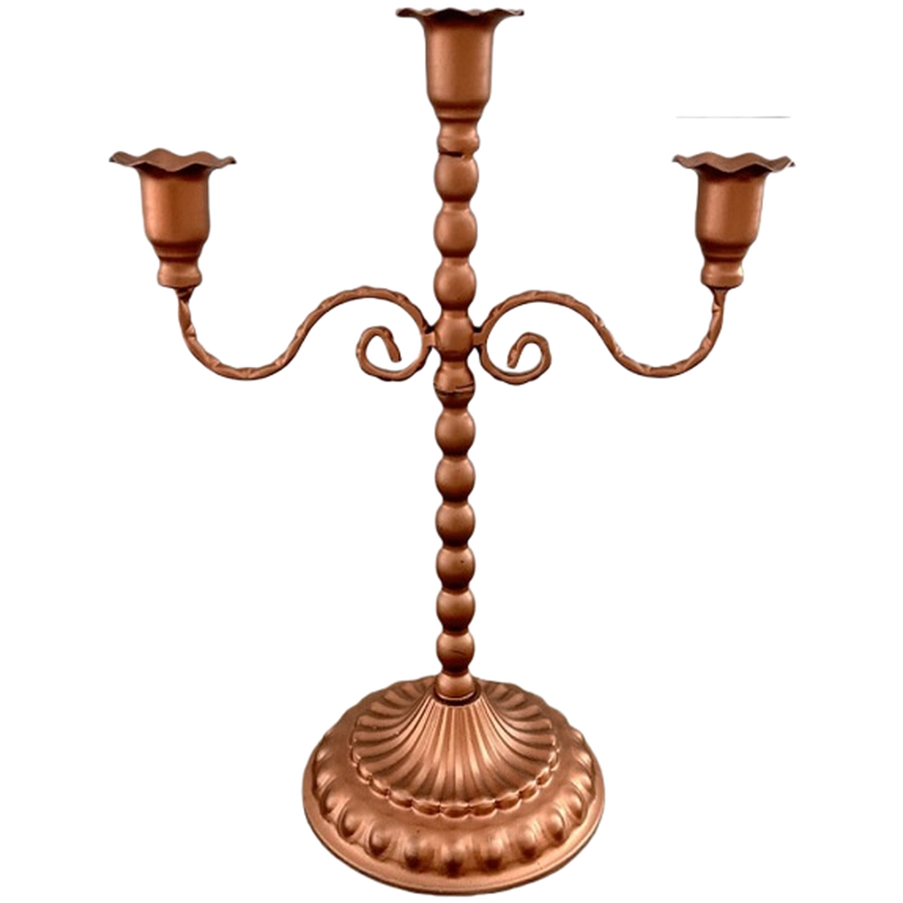 For AMERICAN Style Vintage Copper Candle Holder 23×30.5cm 9.8x29cm 9.8x23cm