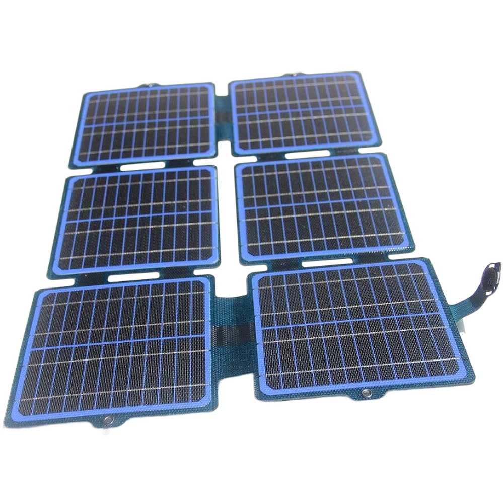 ETFE 30W Foldable Solar Panel 21.5% Efficient for QC3.0 5V 12V Devices