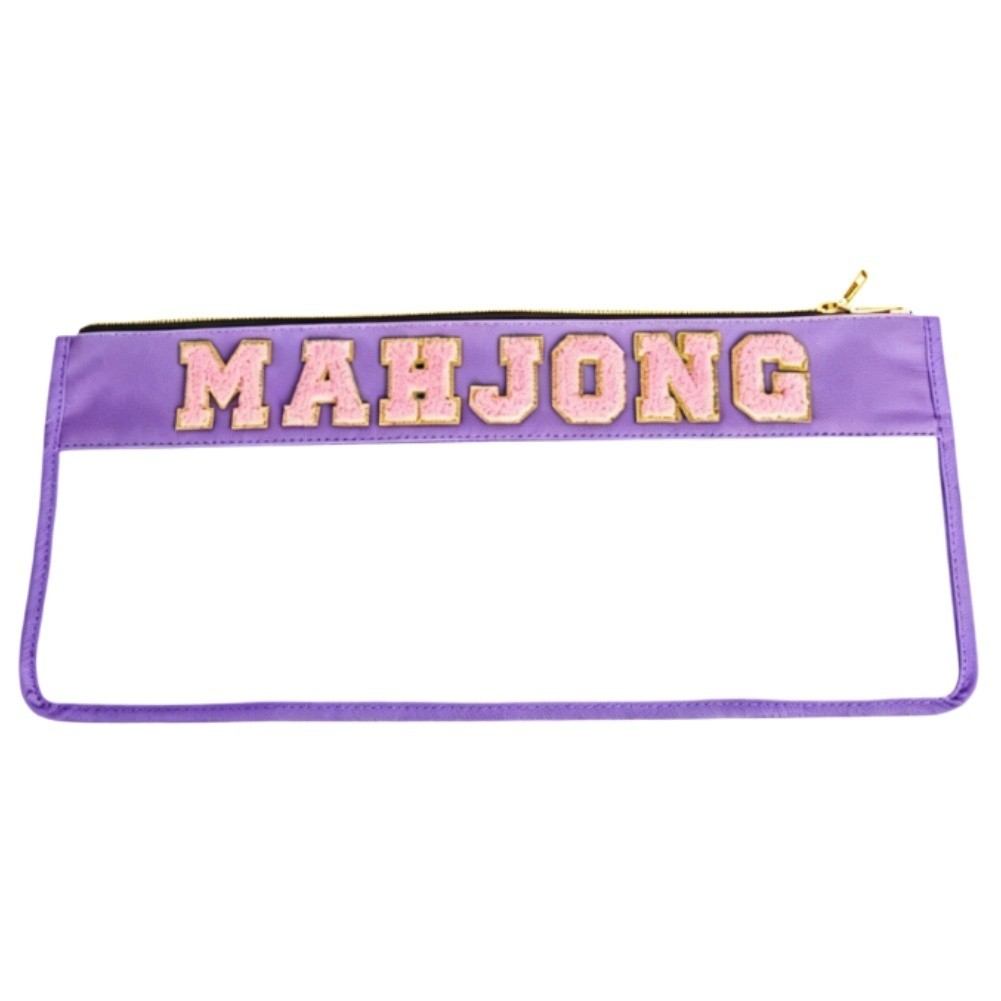 PVC Waterproof Storage Bag for Mahjong Tiles For Travel Ready 52.5×24.5cm