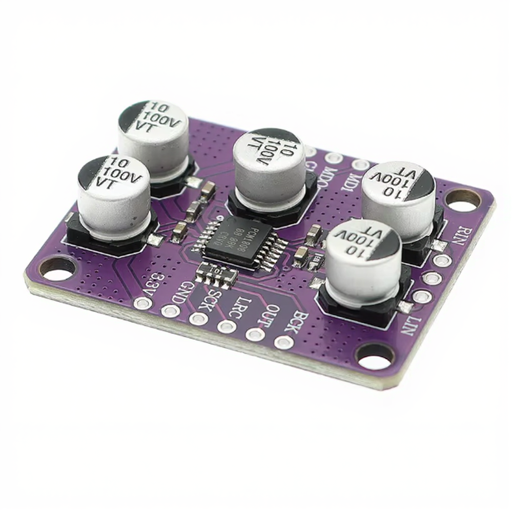 PCM1808 Audio Decoder Board 24-bit for adc with Flexible Data Format Options I2S