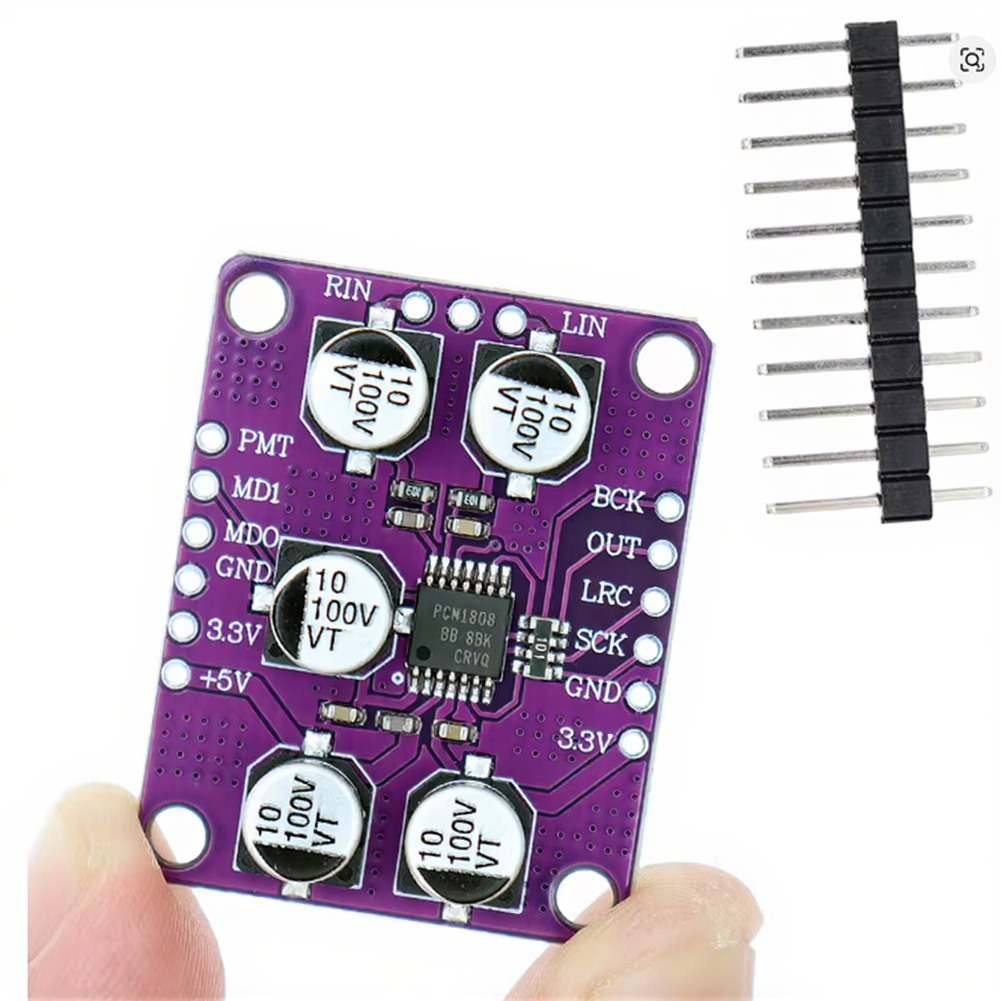 PCM1808 Audio Decoder Board 24-bit for adc with Flexible Data Format Options I2S