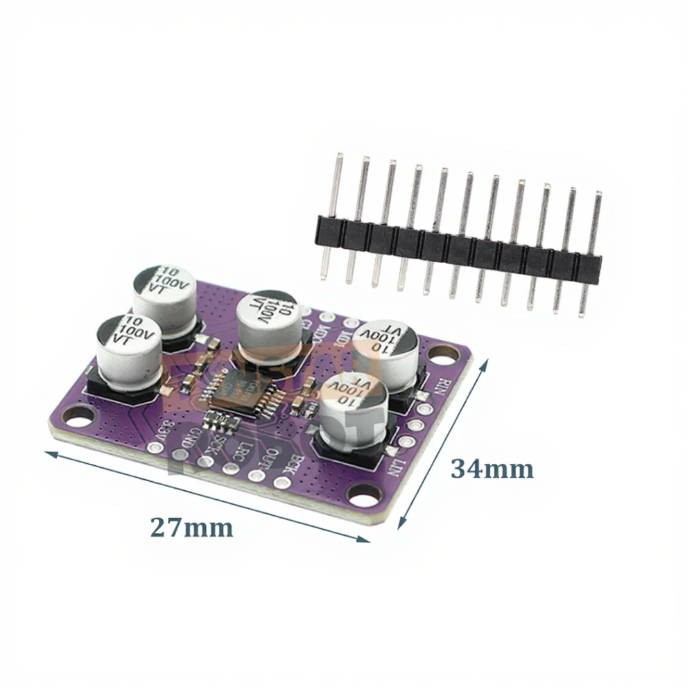 PCM1808 Audio Decoder Board 24-bit for adc with Flexible Data Format Options I2S