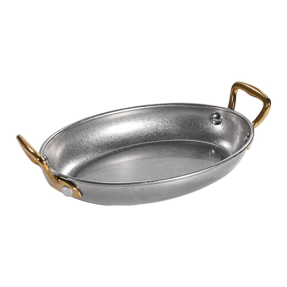 Commercial Grade Oval Tray 24.3 x 15 x 3.5 cm Made from 304 Stainless Steel