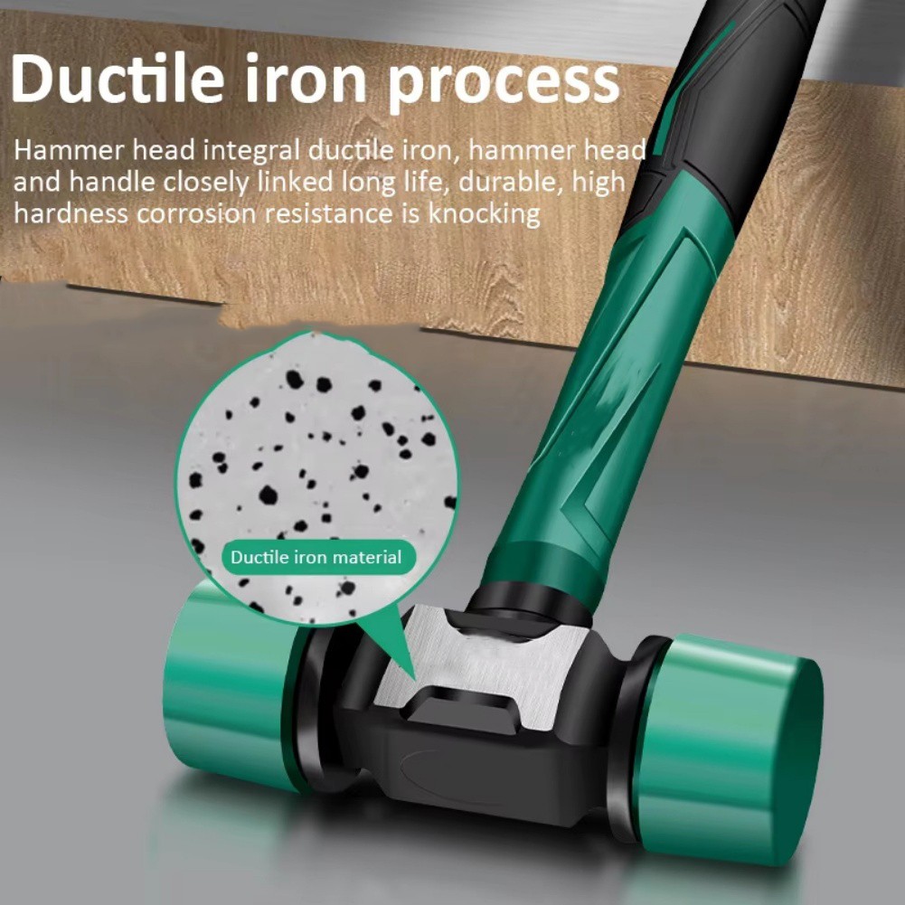 Two-Face Rubber Hammer for Flooring Underlayment Installation and Trim Work - Produktbild 6