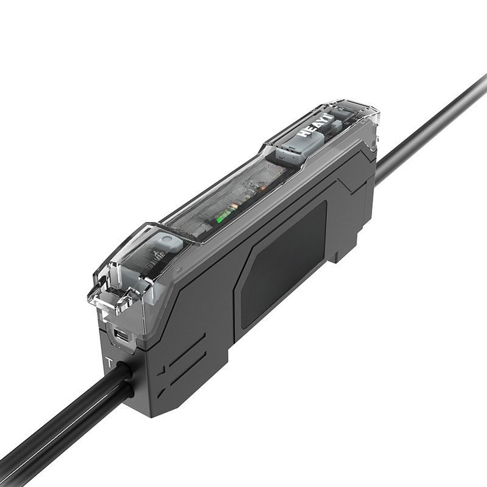 Digital Fiber Optic Sensor with Clear Dual Display Adjustable Settings