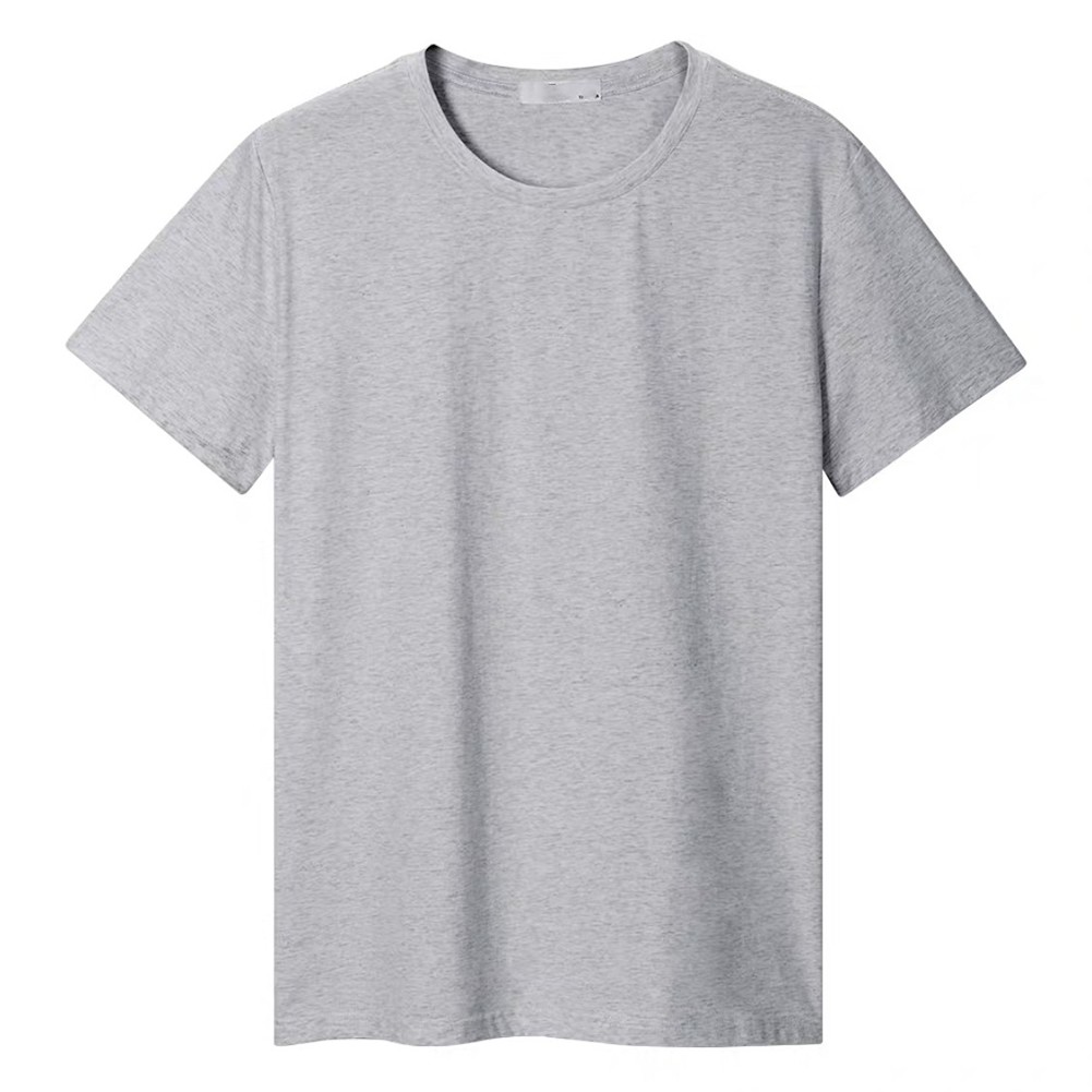 Men’s Plus Size Loose Fit Short Sleeve T-Shirt Regular Length Round Neck