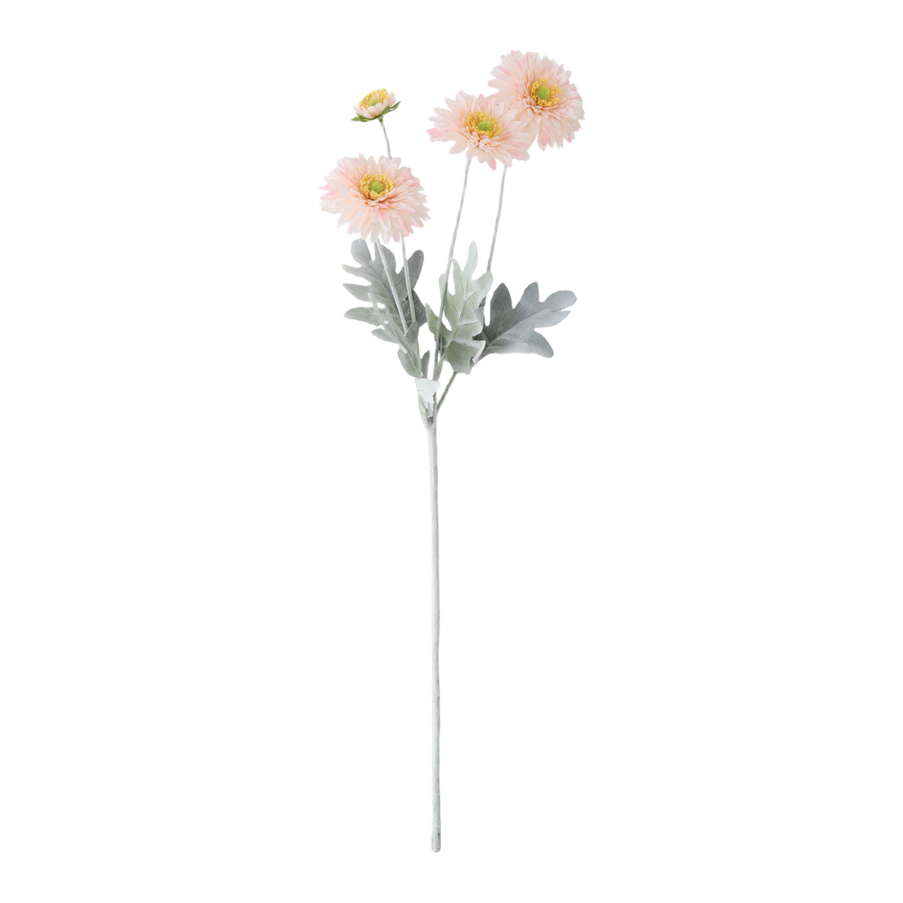 22.83in Pine Needle Style Chrysanthemum Artificial Flower Silk for material