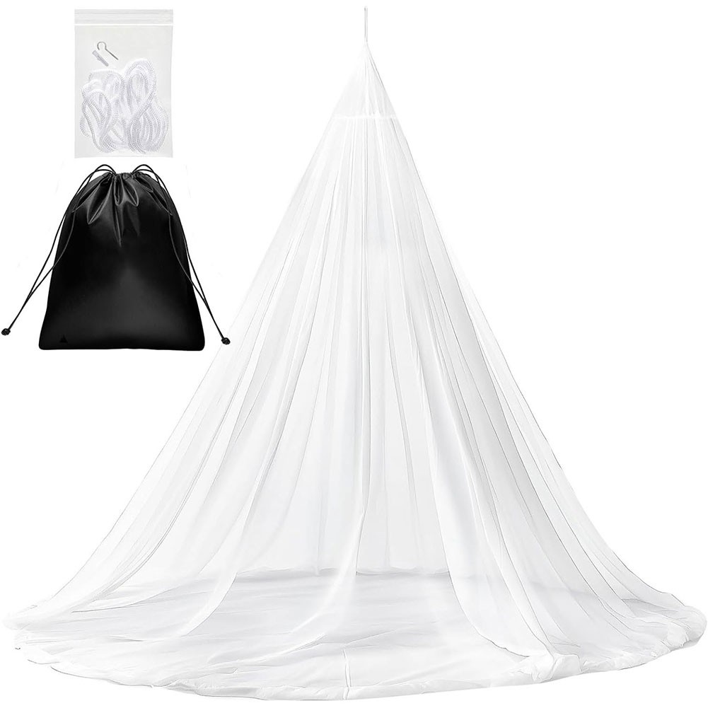 Outdoor Hanging Bed Net Tent with 40in Tether and Hook 220x170x130CM Polyester