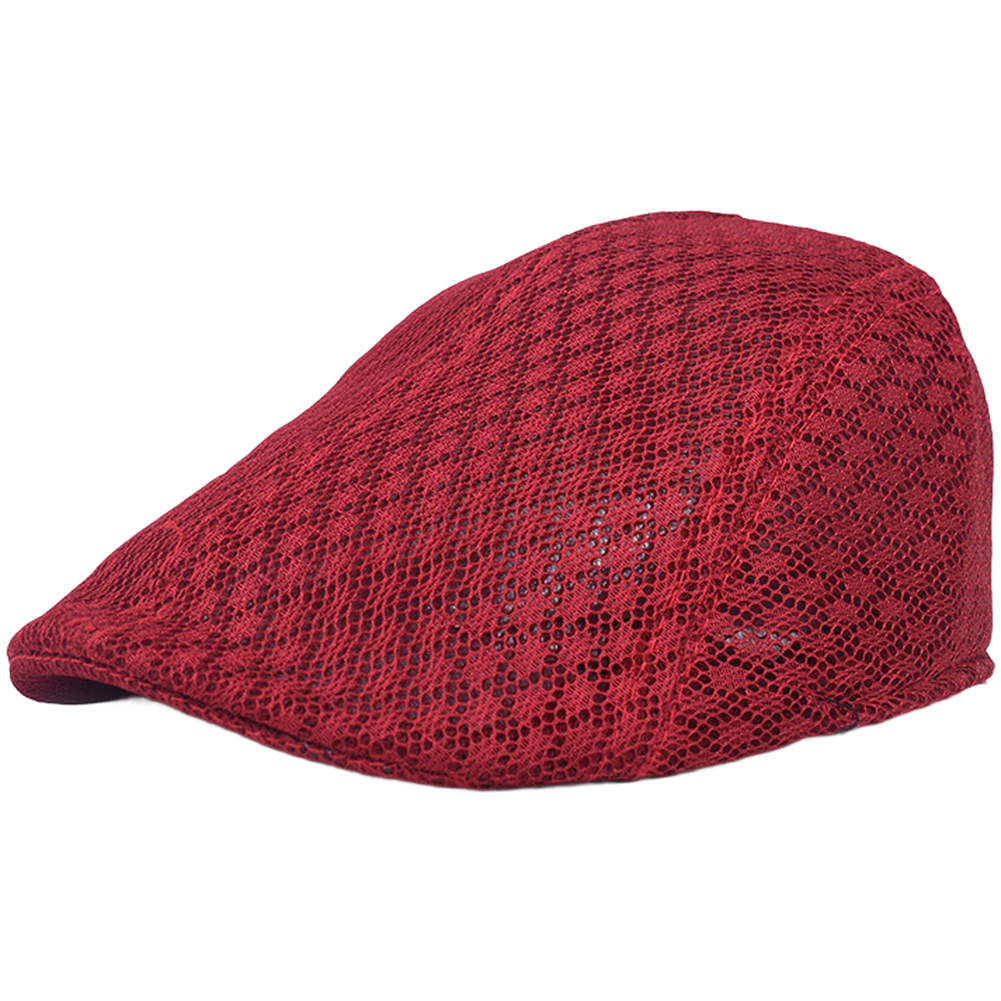 Summer Mesh Beret Hat for Men for UV Resistant Breathable Outdoor Headwear