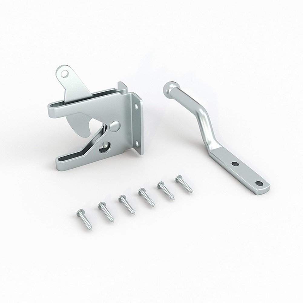Galvanized Carbon Steel For Fence Latch White Finish 116mm 144mm Options