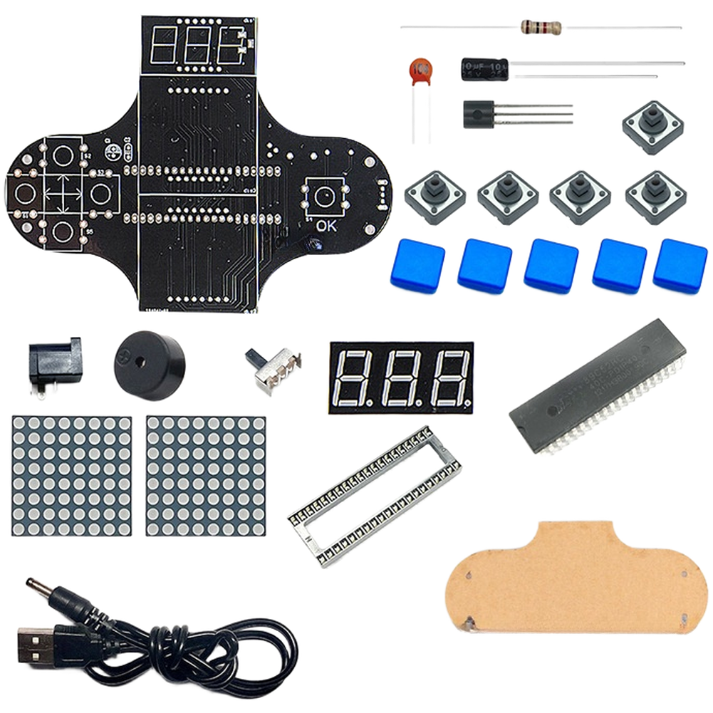 DIY Game Kit Snake Game Console For DIY Assembly Compact Design Educational Tool