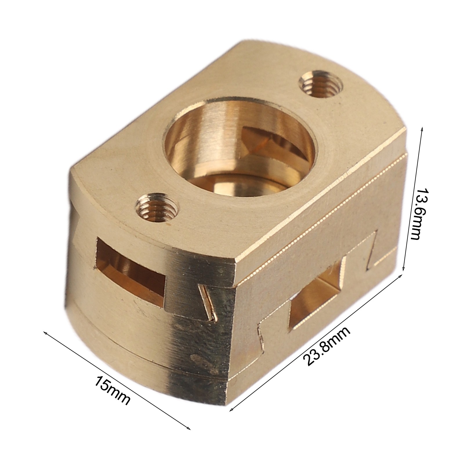 Brass Coupling for 3D Printer Z For STABILIZER Threaded Hole for T8 Screw Use
