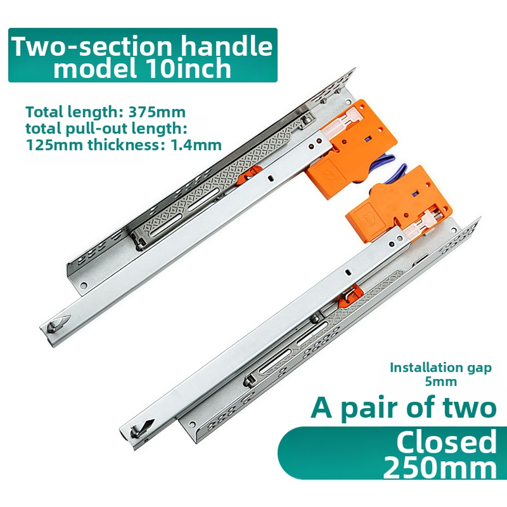 21 inch Concealed Drawer Slides Full Extension Soft Close Galvanized Steel