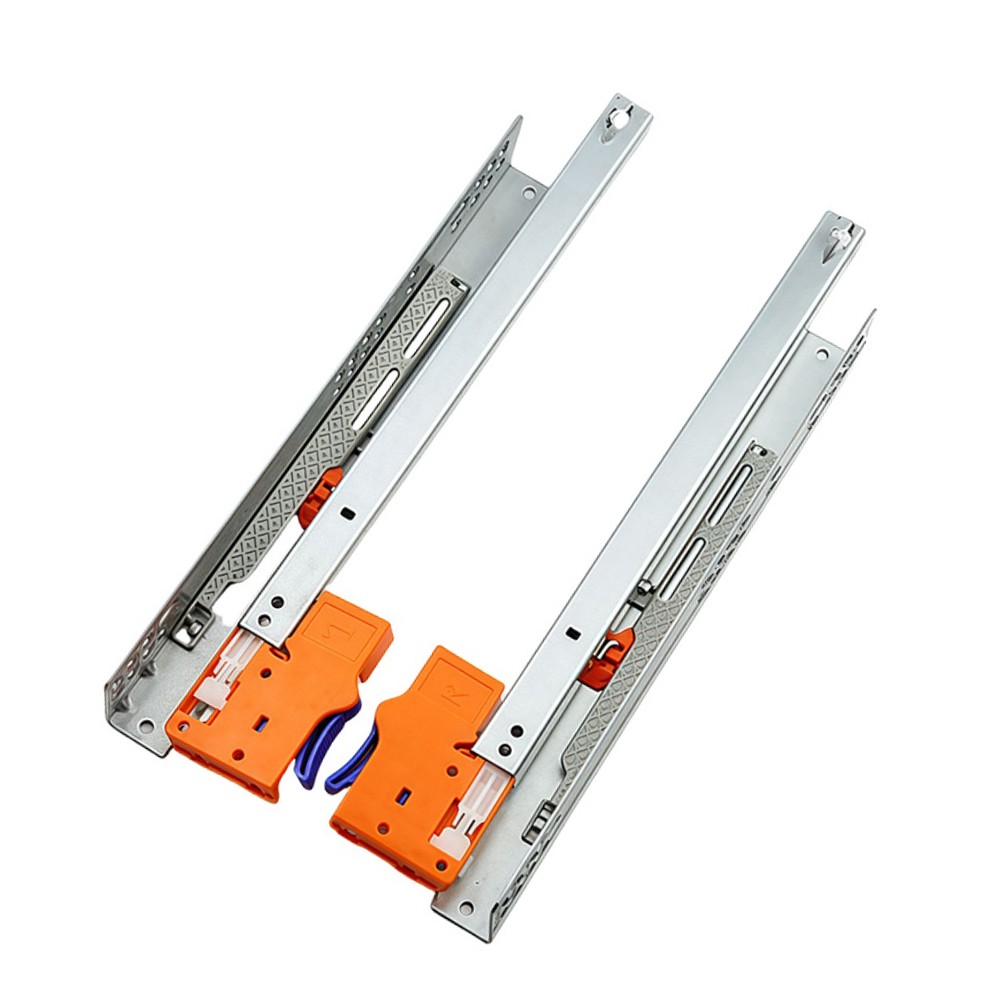 21 inch Concealed Drawer Slides Full Extension Soft Close Galvanized Steel