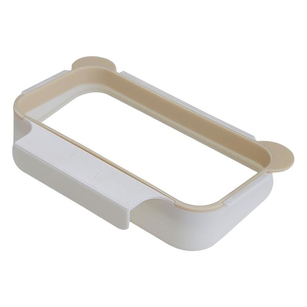 Hanging Trash Bag Organizer Foldable ABS Cabinet Door Mount 18.5x12x3.5cm