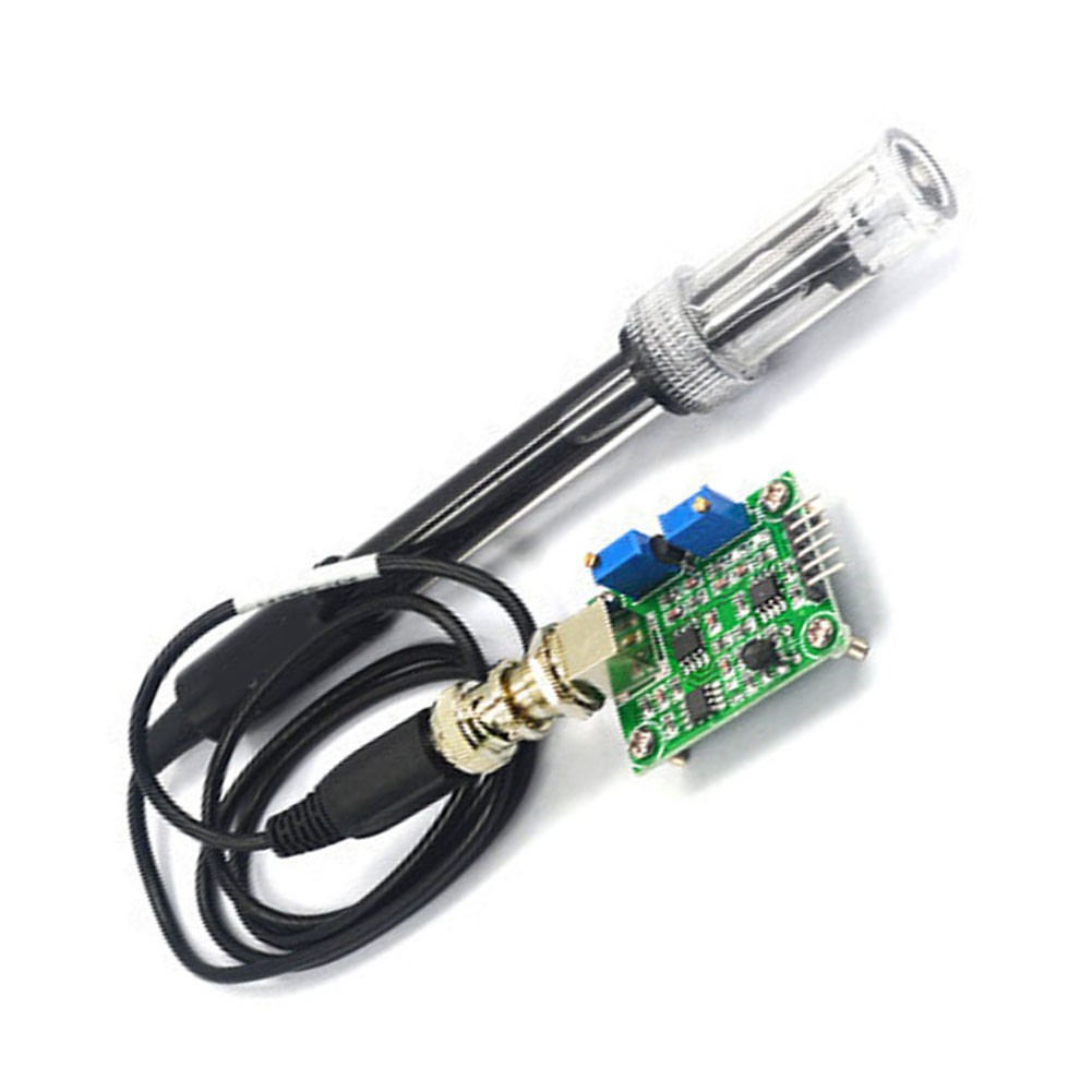 pH Sensor 0-14 Range with BNC Connector 5V Power 4x Mounting Holes