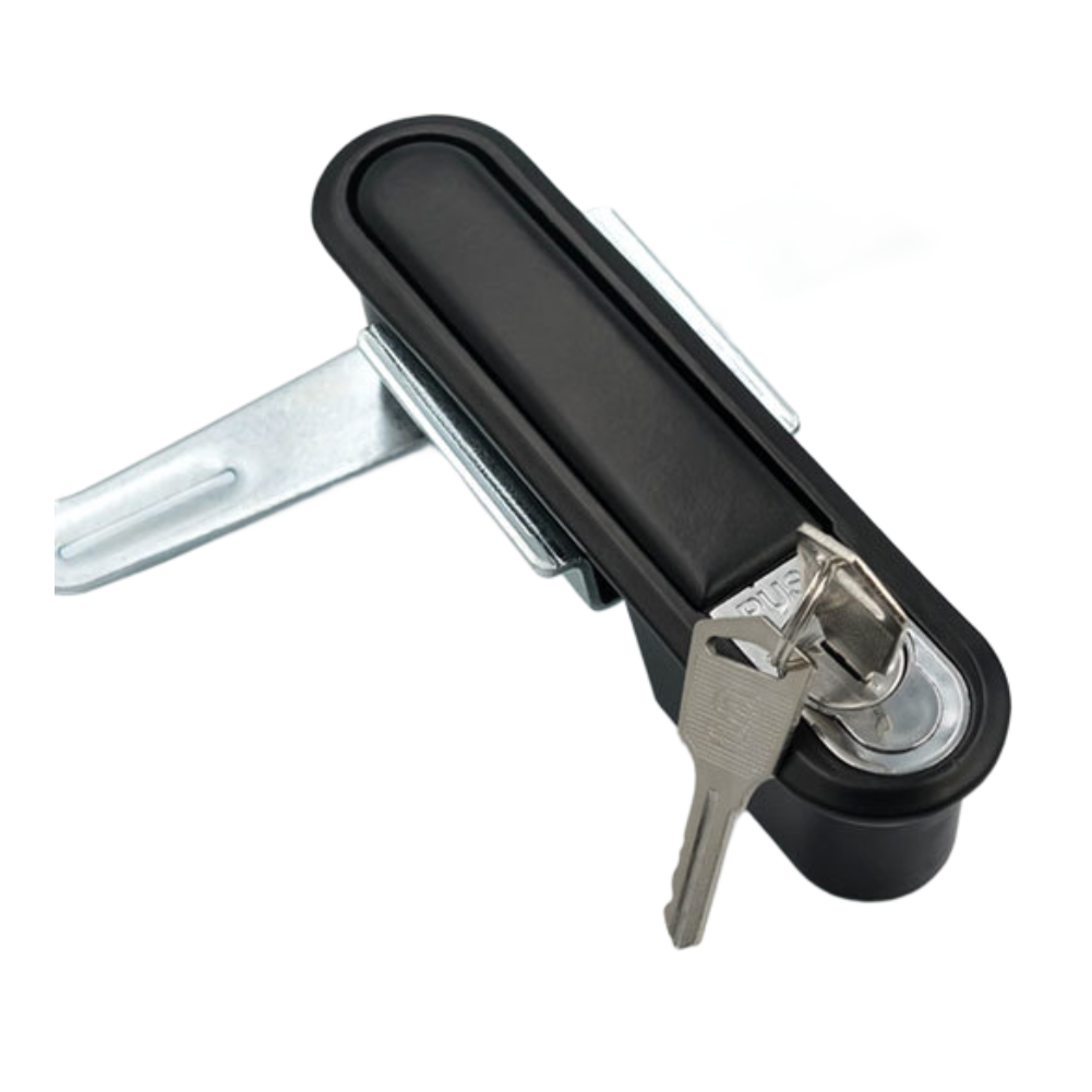 MS480 Zinc Alloy Mortise Lock for Electrical Enclosures with Key Black Finish