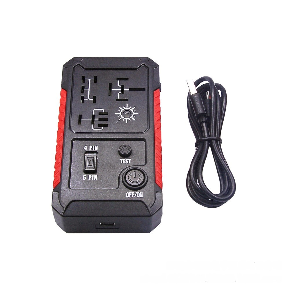 Wireless 12V Relay Tester with Dual Power Options for 4 Pin Applications