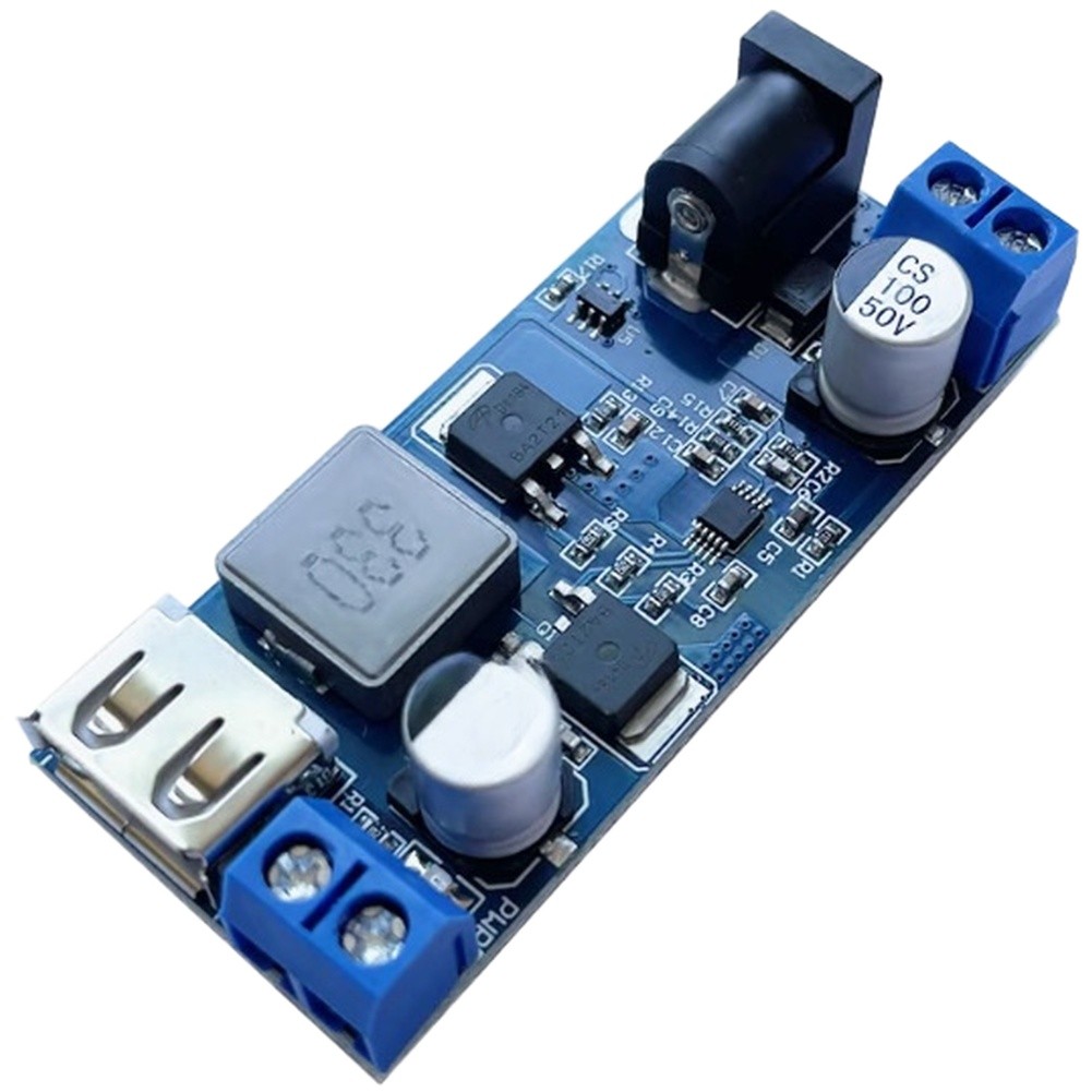 5V 5A Dual USB DC-DC Step Down Converter 24V 12V Input for Embedded Use