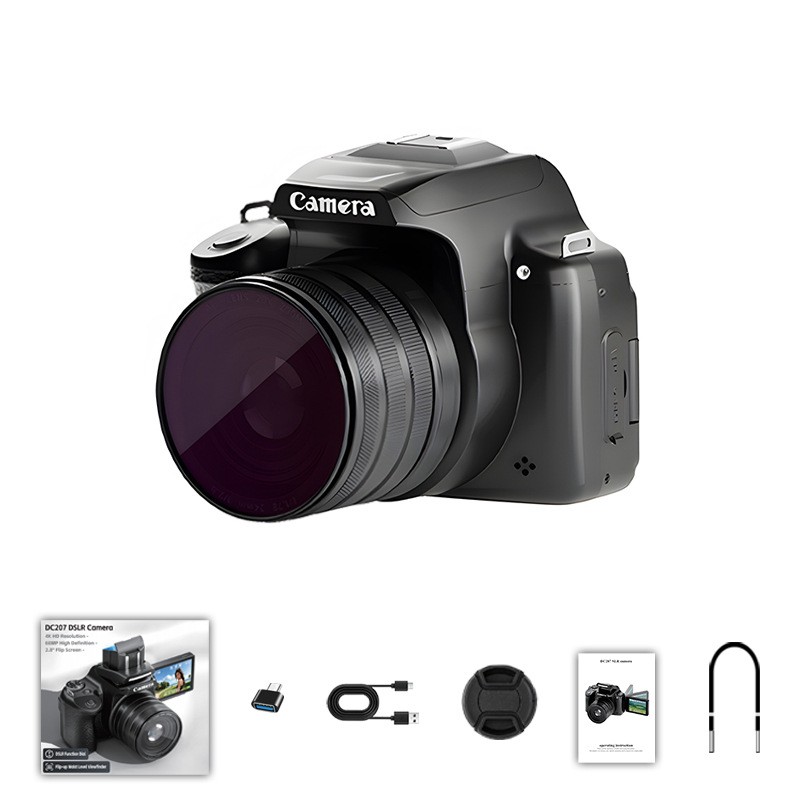 28X Zoom Digital Camera 68MP Sensor 4K 60FPS Video 2.8 inch Flip