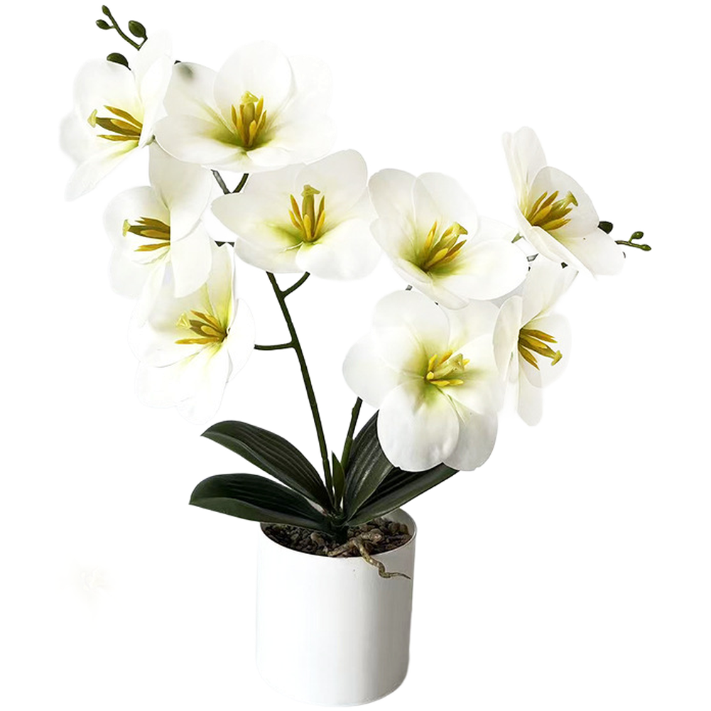Artificial For miniature Hibiscus Bonsai 3D Printed Flower for Tabletop Decor