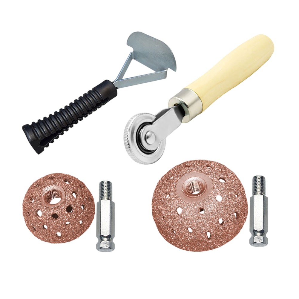 for 2 Bowl Rasps 1 Stitch Roller 1 Scraper Tire Repair Tool Set for All Vehicles