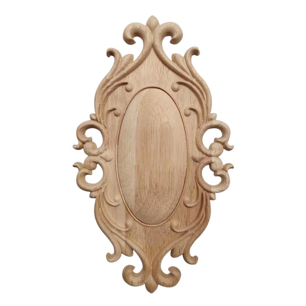 Carved Wood Applique for Door or Wall Mount Vintage Decor Piece Multiple Sizes