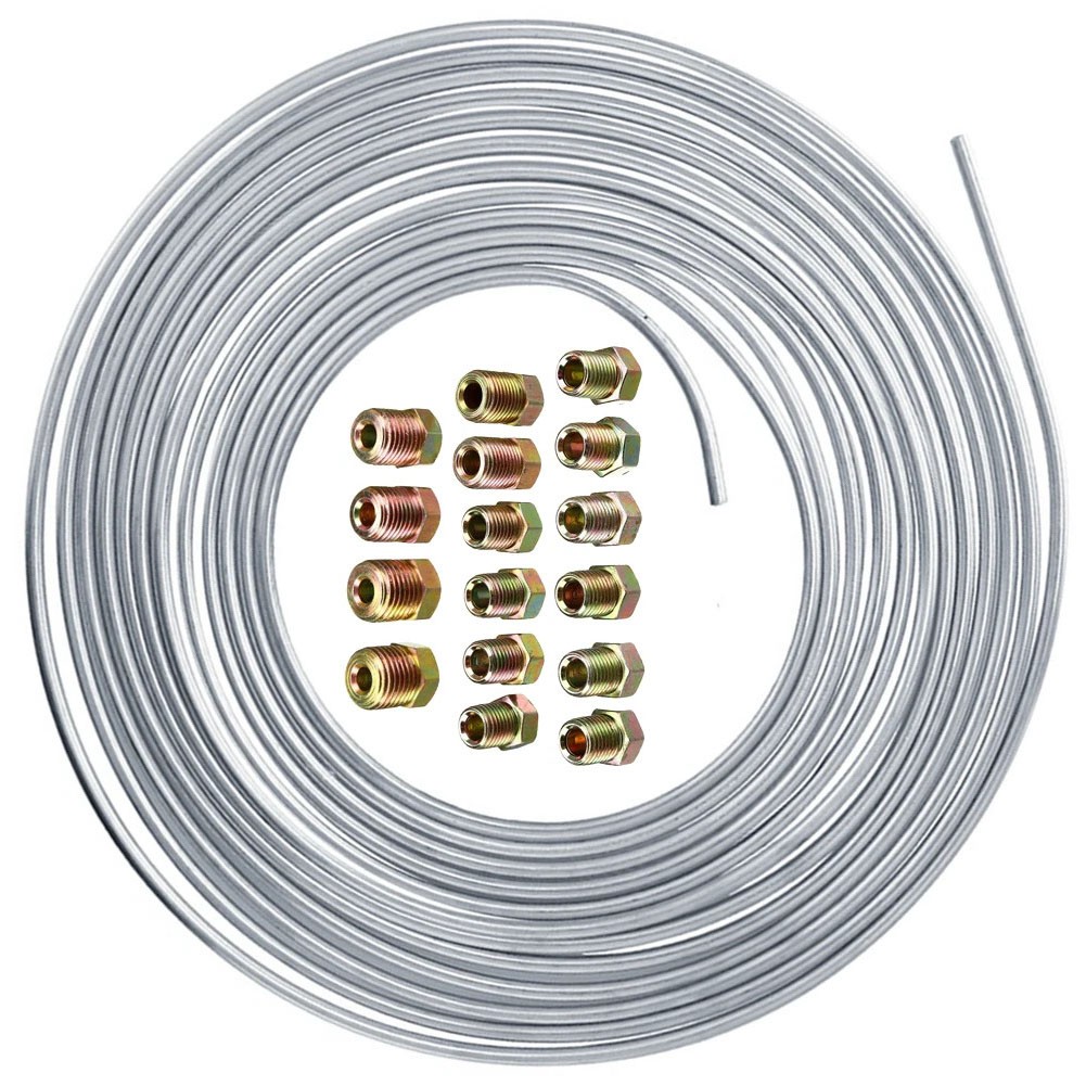 Copper Coated Steel Brake Line 3/16 inch 25 Feet for General Automotive Use