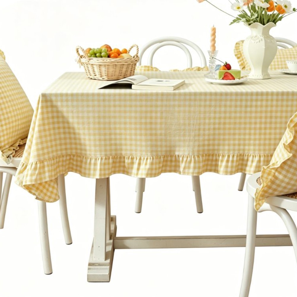 Gingham Tablecloth Versatile For Outdoor Gatherings Machine Washable And Dryable