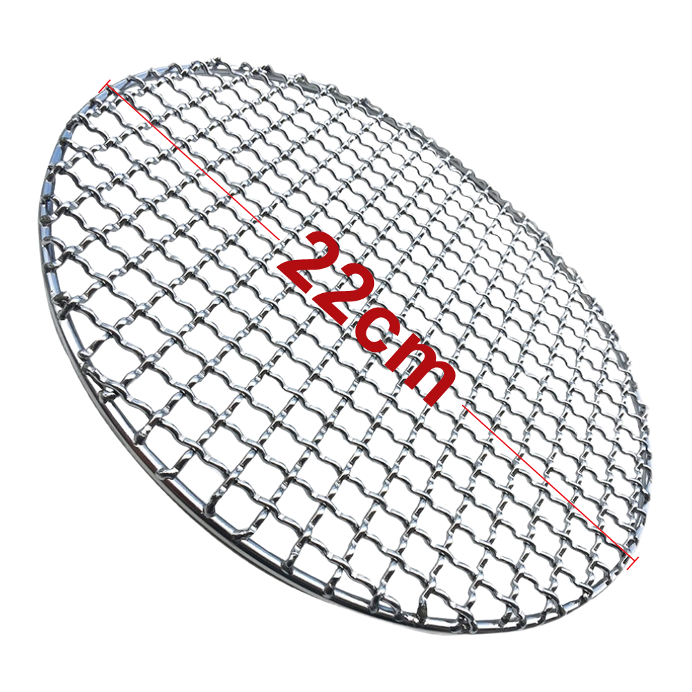 Smooth Edge Stainless Steel BBQ Mesh Net for Safe Handling 22cm to 30cm