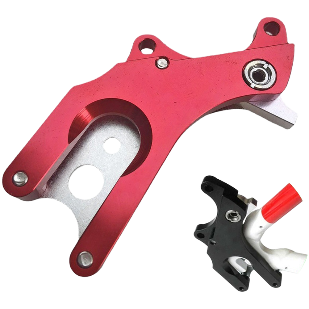 Disc Brake Conversion Kit Aluminum Alloy 12.2x8x1.5cm for Bike Frame Mount
