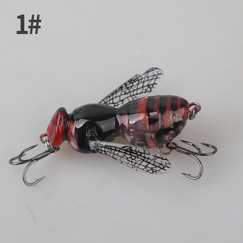 Wasp Topwater Crawler 4.8cm Synthetic Lure for Surface Disturbance Fishing