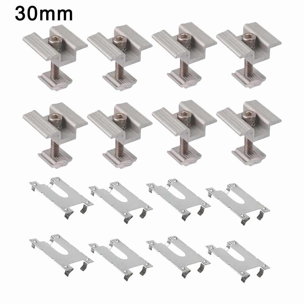 8 Solar Bracket Set Aluminum Alloy with Conductive Sheets for PV Panel Support