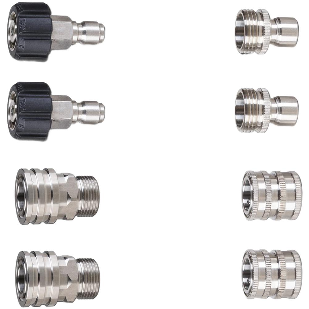 Garden Hose Quick Connect Fittings Set Stainless Steel 3/4 US Standard Thread