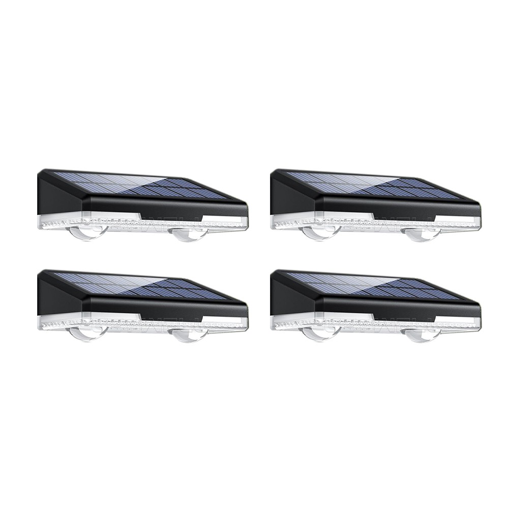 8 Pack RGB Solar Outdoor Lights IP44 Rated ABS Construction 91x53x27mm Size