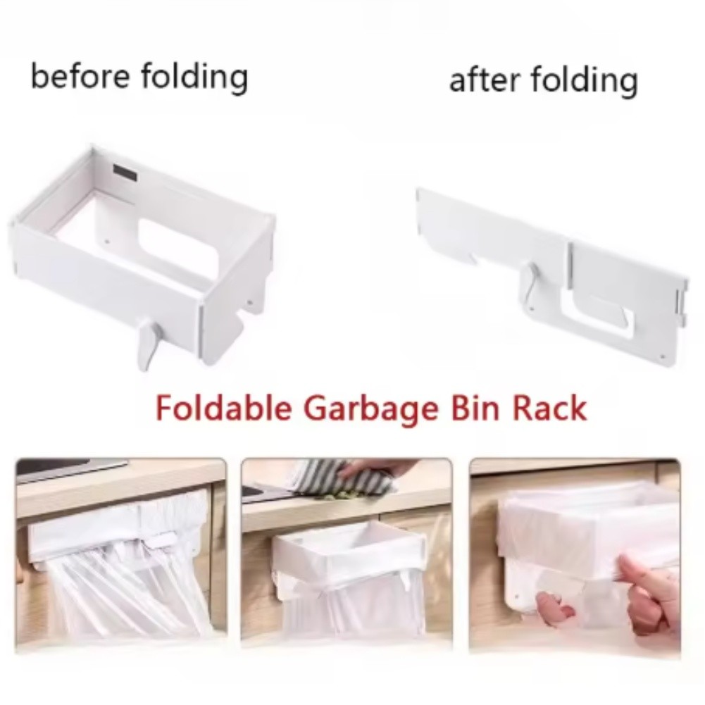 Collapsible Plastic Bin for Bathroom Under Sink or Table
