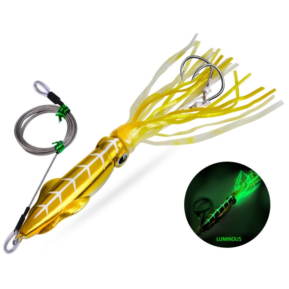Glow in Dark for octopus Lure 110g 160g 210g 260g for Offshore and Pier Fishing