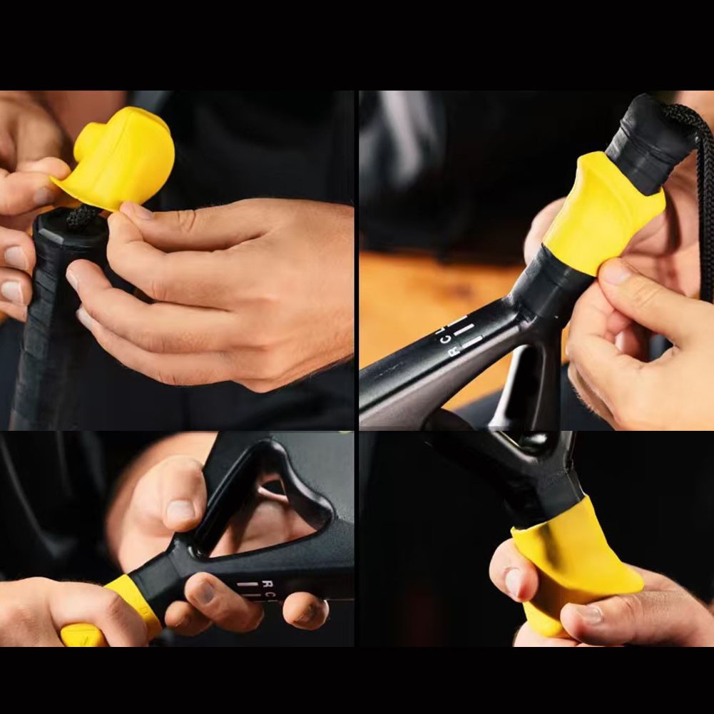 Silicone Tennis Racket Grip Positioning Aid for Forehand Backhand for drills - Produktbild 1