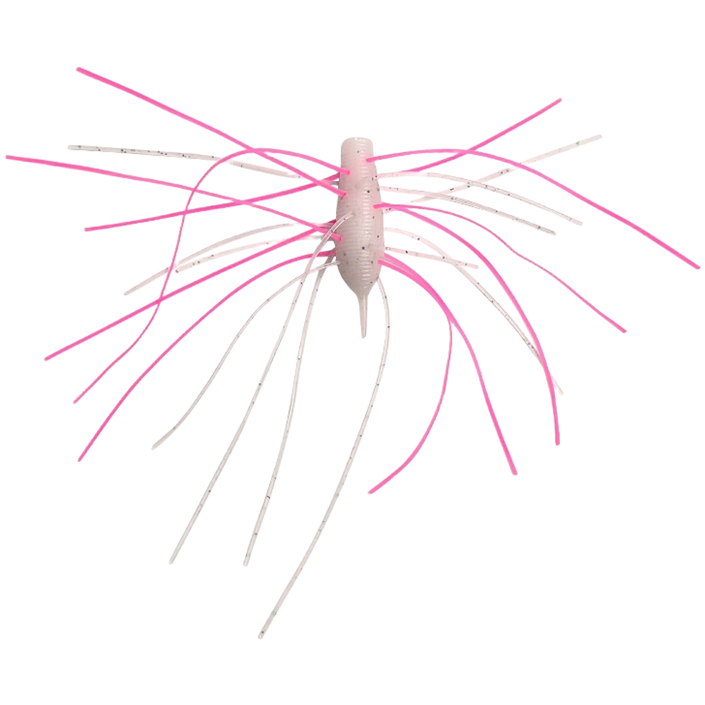 Silicone Soft Lure with for flash Strips 4cm 2.2g Slow Sink for Freshwater