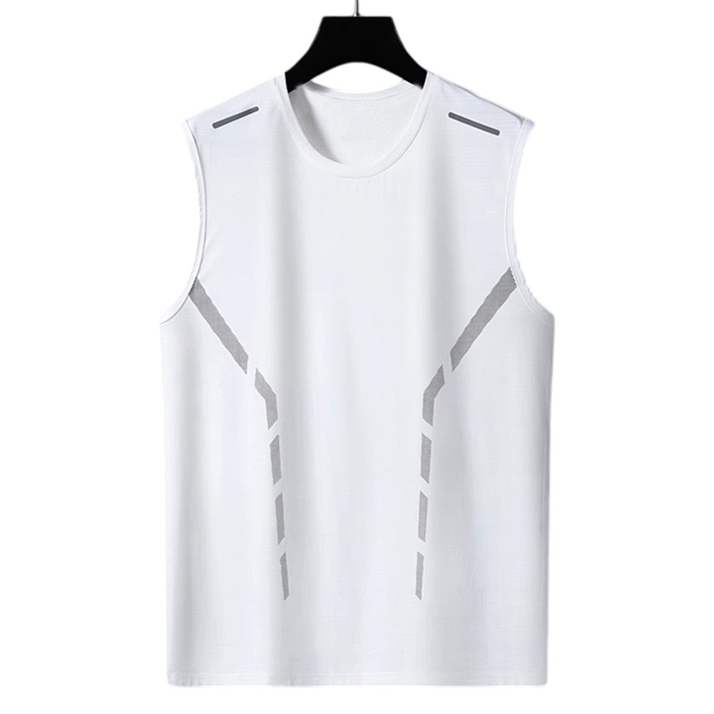 Loose-Fit Men’s Sleeveless Ice Silk Vest Quick-Drying for Spring Summer Use