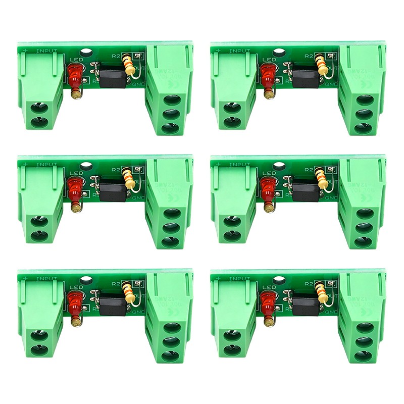 6pcs Single Channel Optocoupler Isolation Module 3V 5V 12V 24V DC Voltage Input