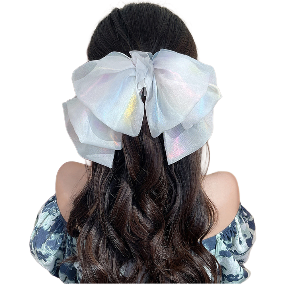 For Women Daily Wear Mesh Bow Hair Clip Handmade Hairpin All-day Comfort