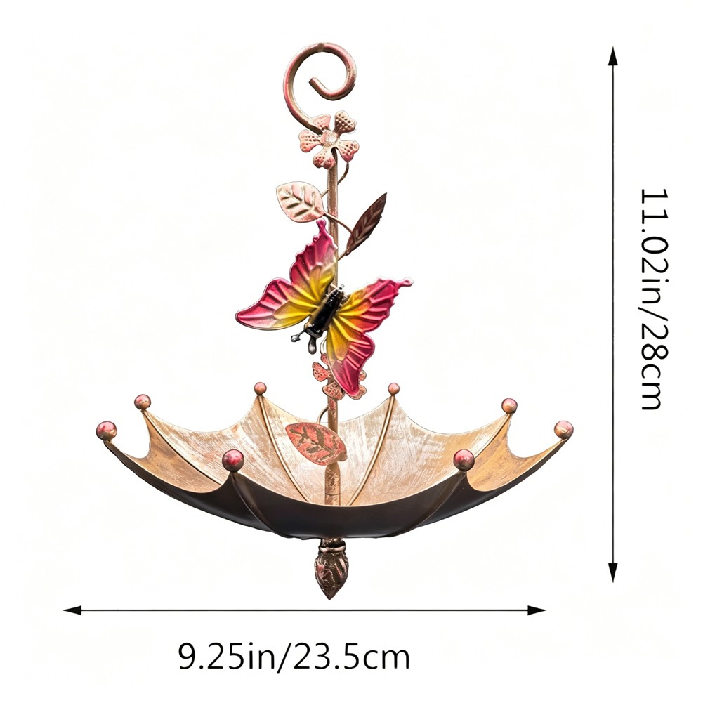 Stylish Iron Hanging Bird Feeder for Balcony Terrace For Courtyard Use